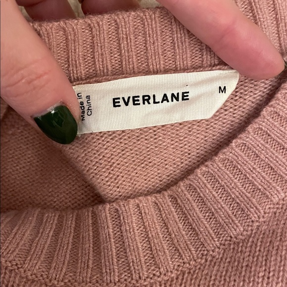 EVERLANE THE BOXY CREW IN CASHMERE PINK | WOMENS SIZE M - Picture 10 of 10